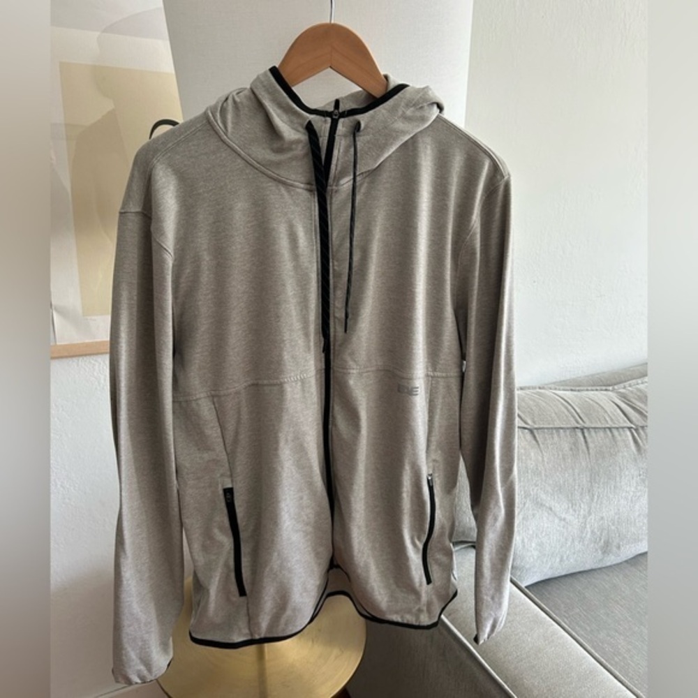 American Eagle Mens Gray Hoddie Full Zipper 90’s L